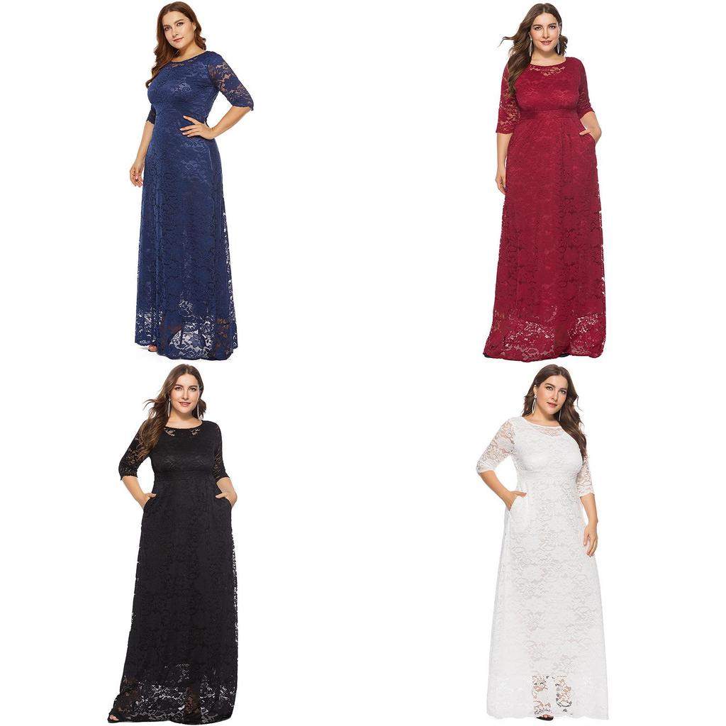 Elegante Abito Lungo da Donna con Design Intrecciato in Pizzo per Serate Formali e Cocktail