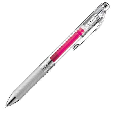 Pentel EnerGel Infree Gel-Tinte Kugelschreiber Klar 10 Stifte 0,5 mm Stift, Schaft, Rosa,
