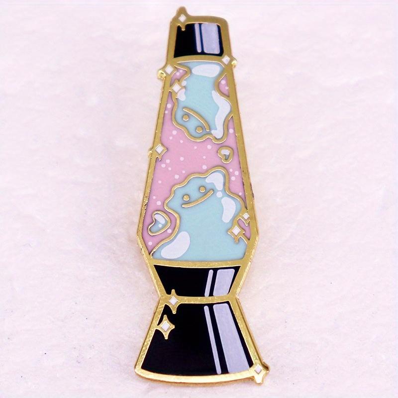 Interesting Rock Lamp Enamel Pin Brooch Cute Cartoon Metal Badge
