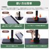 Eyliden Floor Wiper, Touchless Wiper, Mop, One-Touch Mop, 1-Second Attachment/Detachment, Automatic Clamping, 2-in-1 Water Squeegee, Floor Cleaning To
