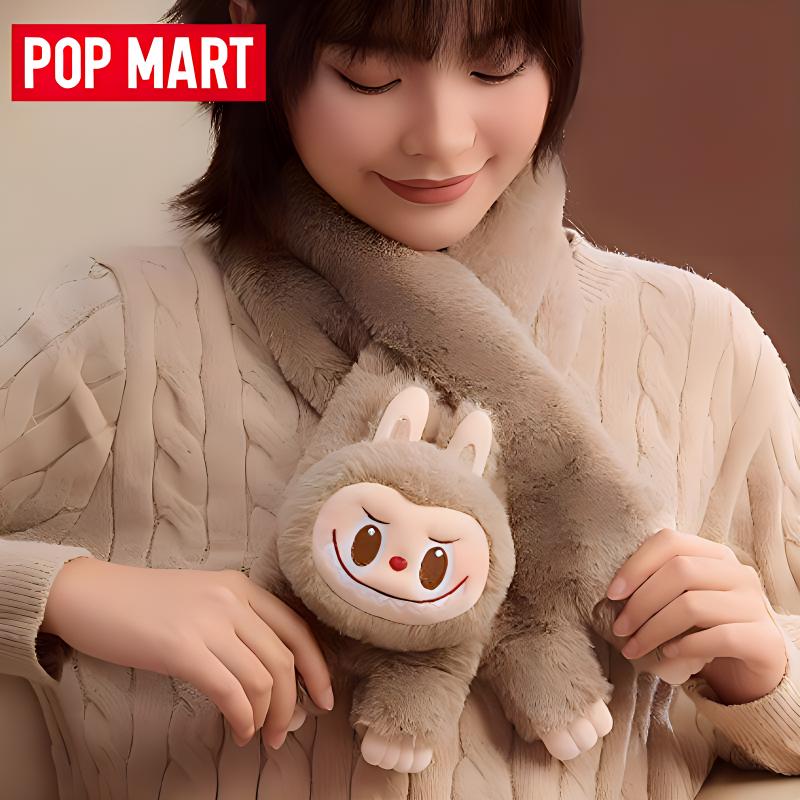 Новый плюшевый шарф POP MART Warmly LABUBU, трендовый продукт PPMT-2411-0039