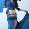 Crystal Studded Gold Silver Belly Dance Belt Adjustable Body Jewelry Tassels Body Jewelry