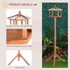 Wooden Bird Table for the garden Feeding Station, 153Hcm