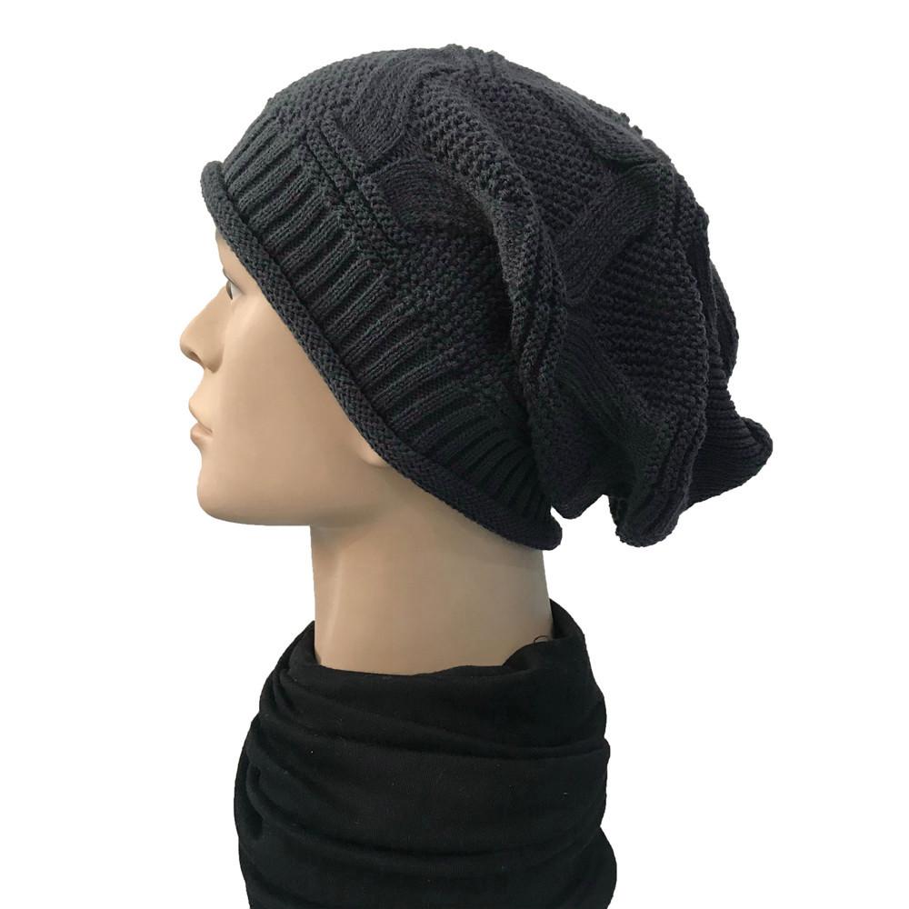 Women Casual Outdoor Knitted Hats Crochet Knit Hip-hop Cap Woolen Caps