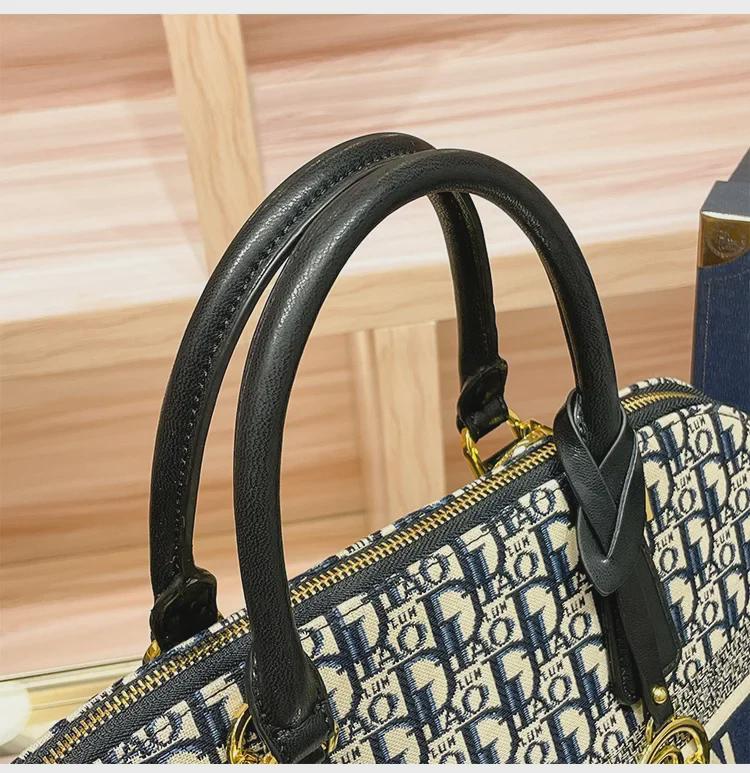 2024 Women's Large Capacity Boston Pillow Printed Tote Handbag