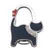 Two-heart Cat Bag Hook: Customizable Logo, Inner-Folding Table Edge Hook for Ladies