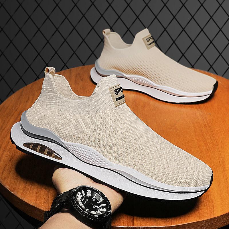Athleisure shoes, cloth shoes, single shoes, single-layer fly weave, lazy driving, dirt-resistant tourist shoes