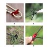 Reflective Paracord Tent Guyline Rope Outdoor Camping Canopy Rope Tent Lanyard Strap Clothesline Rope Easy to Use