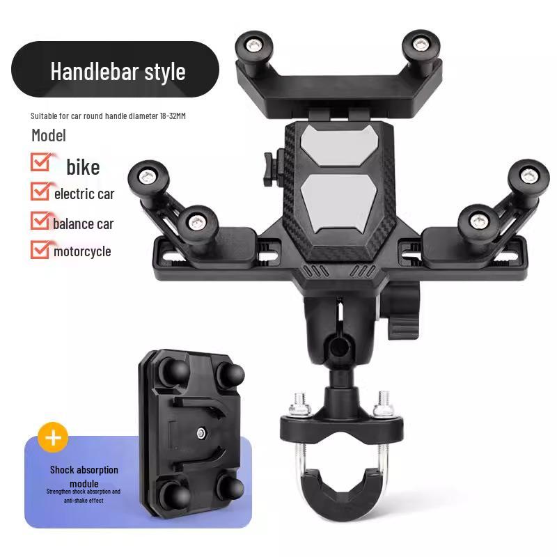 360° Rotation Shock-Absorbing Phone Holder for Bikes & Electric Vehicles