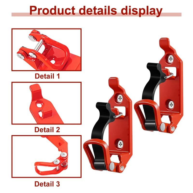 2 Stück Schnellspann-Montagesatz für Dachgepäckträger-Schaufeln - Wandmontierbar für Dachgepäckträgerklemmen, Schnellspann-Klemmen-Montagesatz