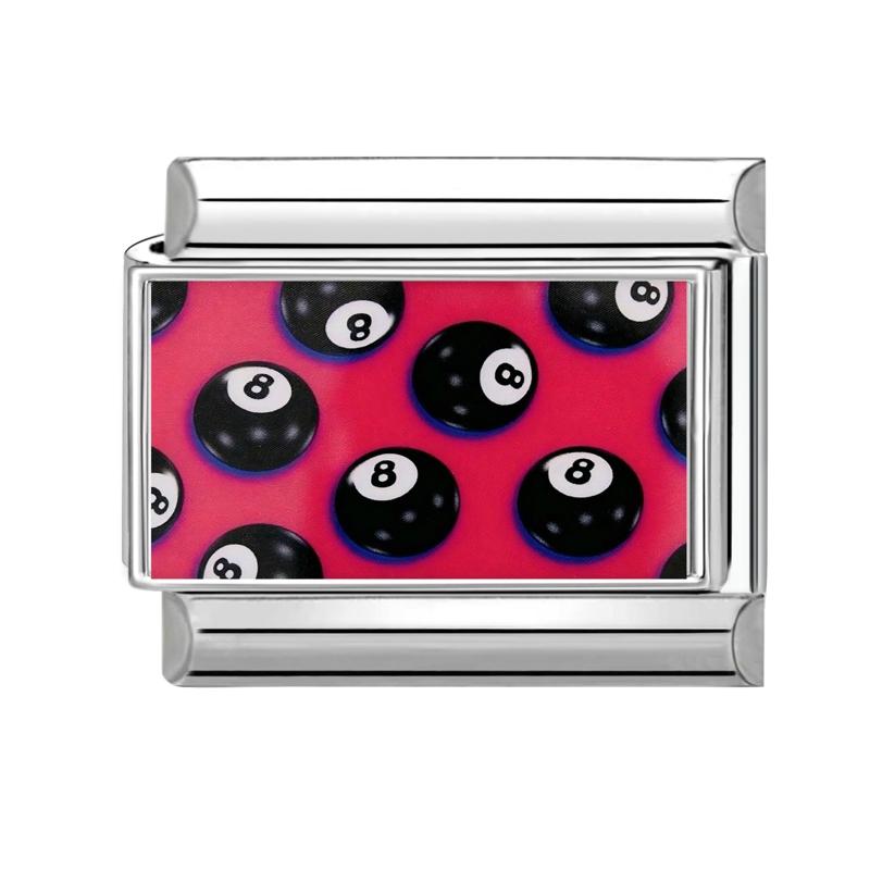 Wholesale Y2K Cat Dog Moon Eyes Piano Candy Flower Coconut Italian Charm Links Fit 9mm Stainless Steel Bracelet DIY Making Gift