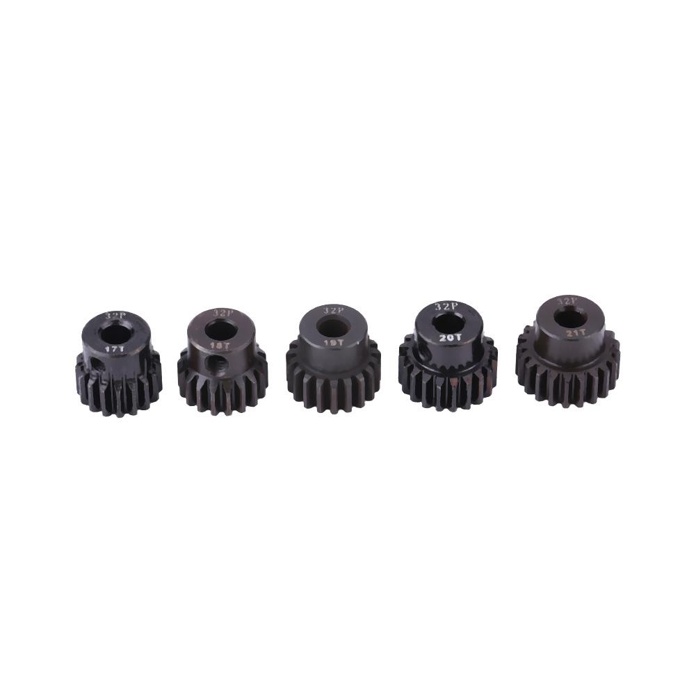 5pcs 32DP Cent5mm 17T 21T Steel Motor Gears Parts Set for 1 8 RC Car Motor