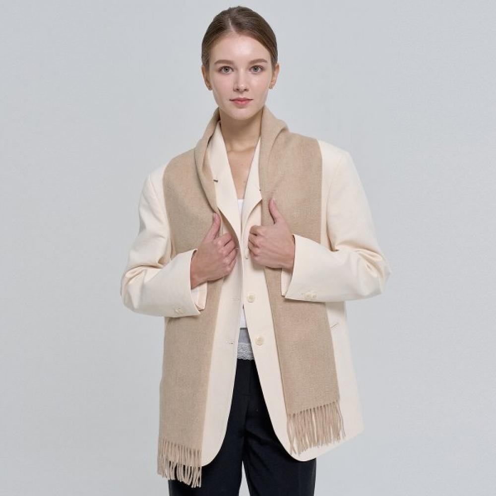 Dal Cashmere Premium Muffler Oatmeal  30cm Single option