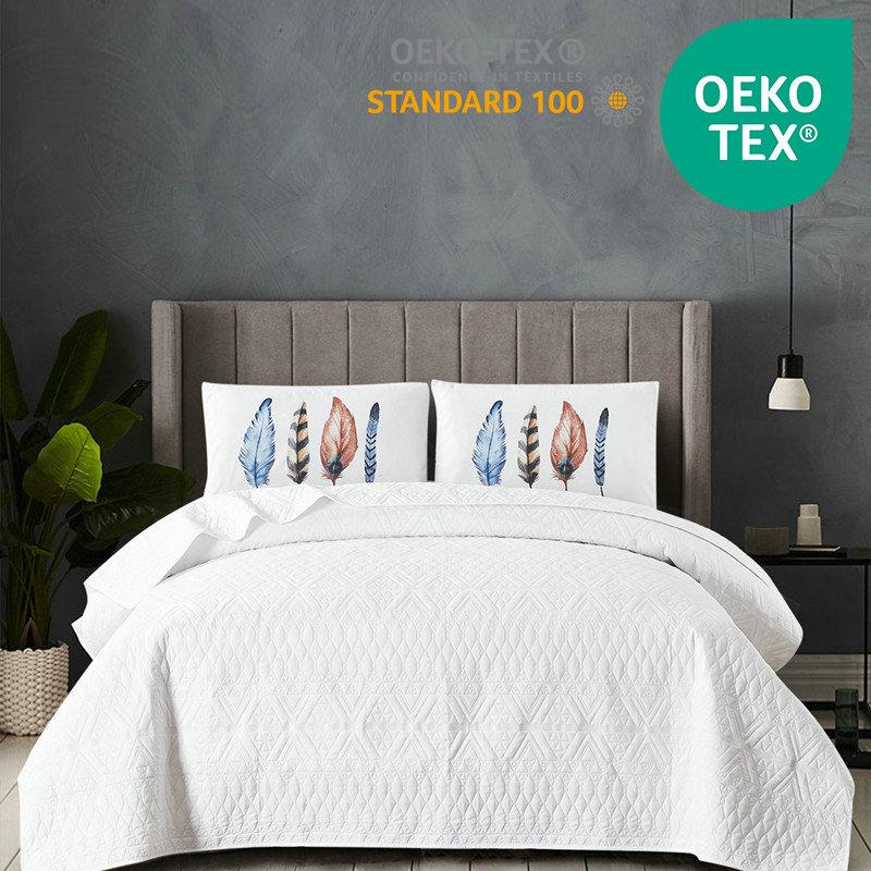Revised Product Name: "Reversible Cotton-Filled Embossed Quilted Bedspread 3-Piece Set"