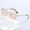 Mens Retro Square Metal Frame Sunglasses UV400 Protection Luxury Unisex Fashion Eyewear for Travel Beach