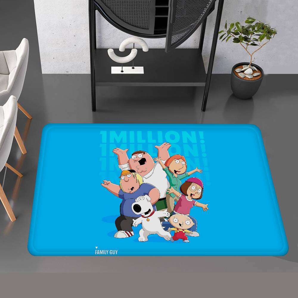 Adult Animation F-Family G-Guy Bathroom Mat Anti-slip Absorb Water Long Strip Cushion Bedroon Mat Welcome Doormat