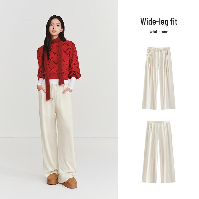 Semir Women's Pleated Wide-Leg Casual Pants