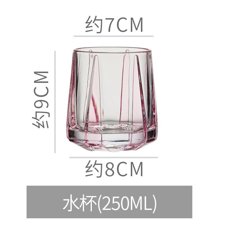 Creative Sword Patterned Crystal Glass Cup, Colored Electroplated Whiskey Glass, High-value Beer Glass, Cold Brew Coffee Cups