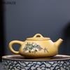 Painted Purple Clay Pot 200ml Teapot Handmade Kung Fu Tea Set Teapots Chinese Ceramic Kettle Gift High Quality Clay Pot