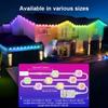 Outdoor LED Eave Lights RGB 300FT Smart Waterproof String Lights APP With Scene Mode Remote Control Christmas Holiday Decoration