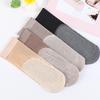 Langsha Women's Summer Silk Ankle Socks - 2026 Nude, Wear-Resistant, Non-Slip, Cotton Bottom, Core-Spun Silk