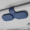 Multifunction Leather Sunglasses Card Holder Car Sun Visor Glasses Mount Hanger