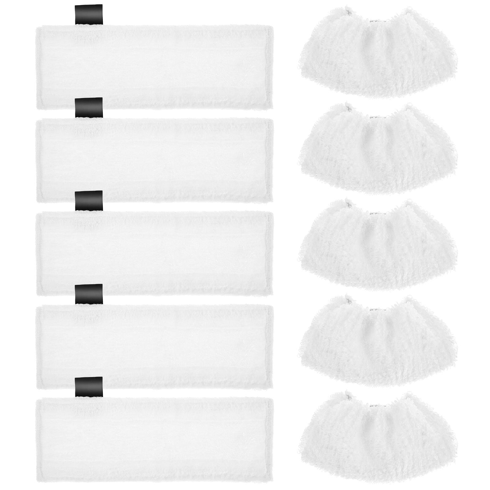 

10Pcs Microfiber Replace Mop Pad Water Absorbent Steam Replacement Mop Head Floor Dust Cleaning Cloth Flat Squeeze Hand Free