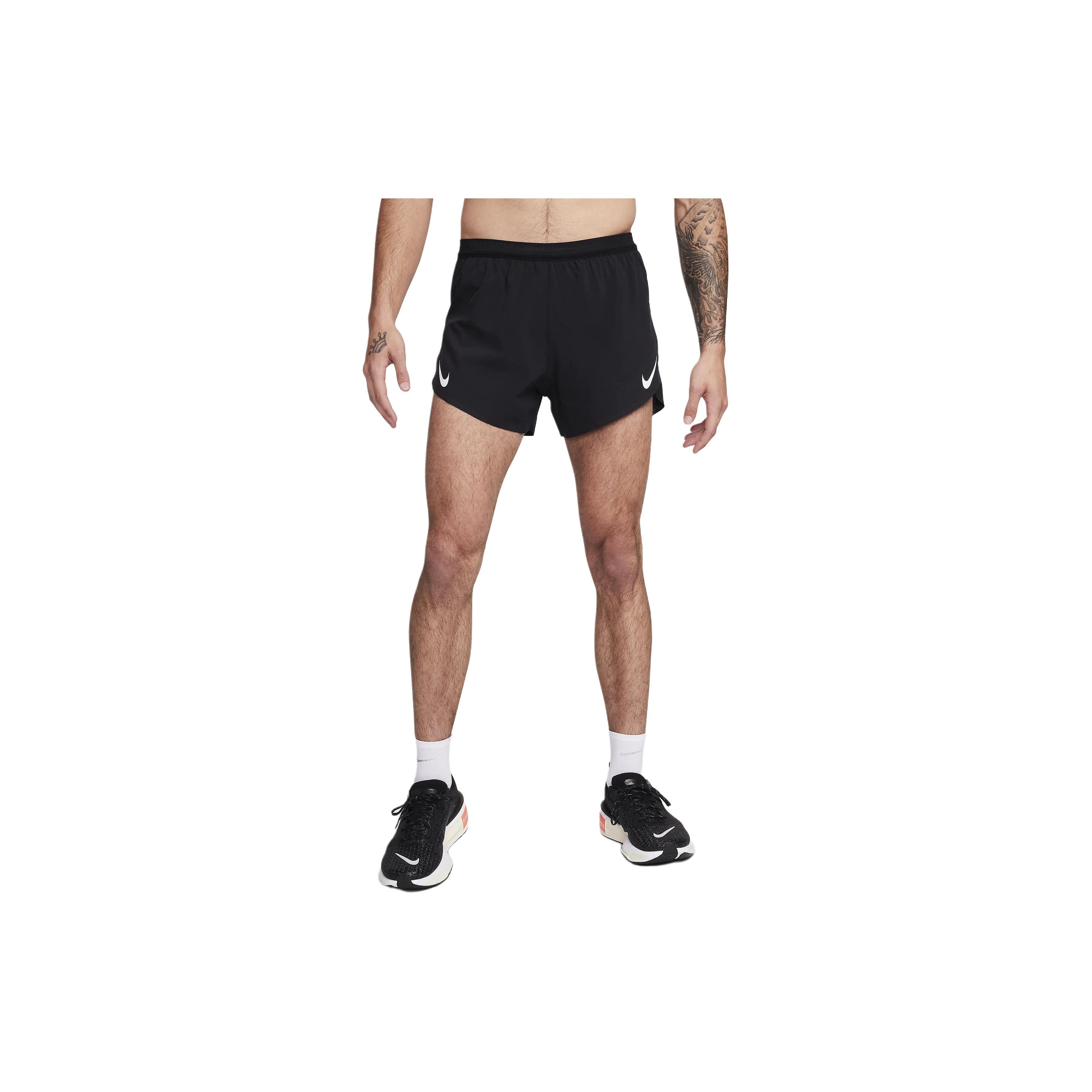 Nike Aeroswift Solid Logo Running Shorts Men shorts Black FN3352-010 XL