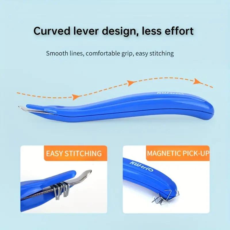 Mini quitagrapas, herramienta de extracción de grapas extraíble, suministros de encuadernación, portátil, con menor esfuerzo, cabezal magnético estacionario, extractor extraíble de metal de mano