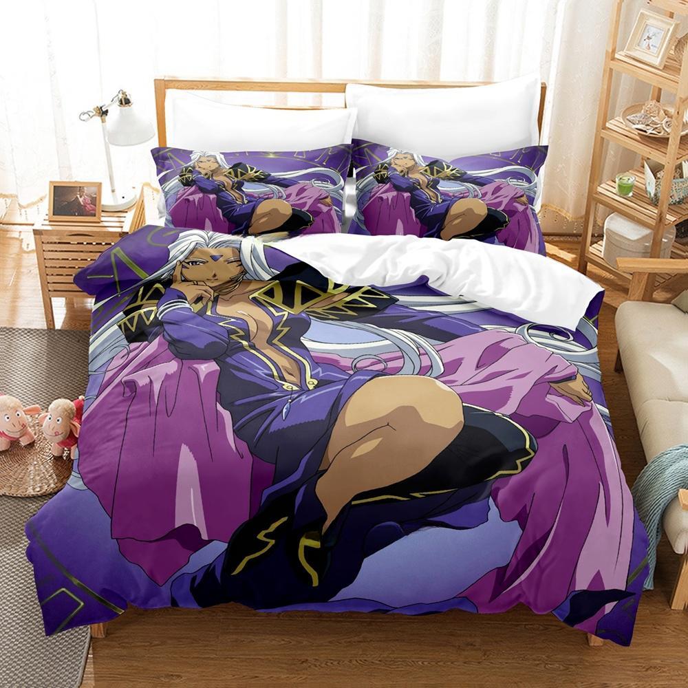 3D Print Anime Oh My Goddess Bedding Set Single Twin Full Queen King Size Bed Set Adult Kid Bedroom Duvetcover Sets Home Textile