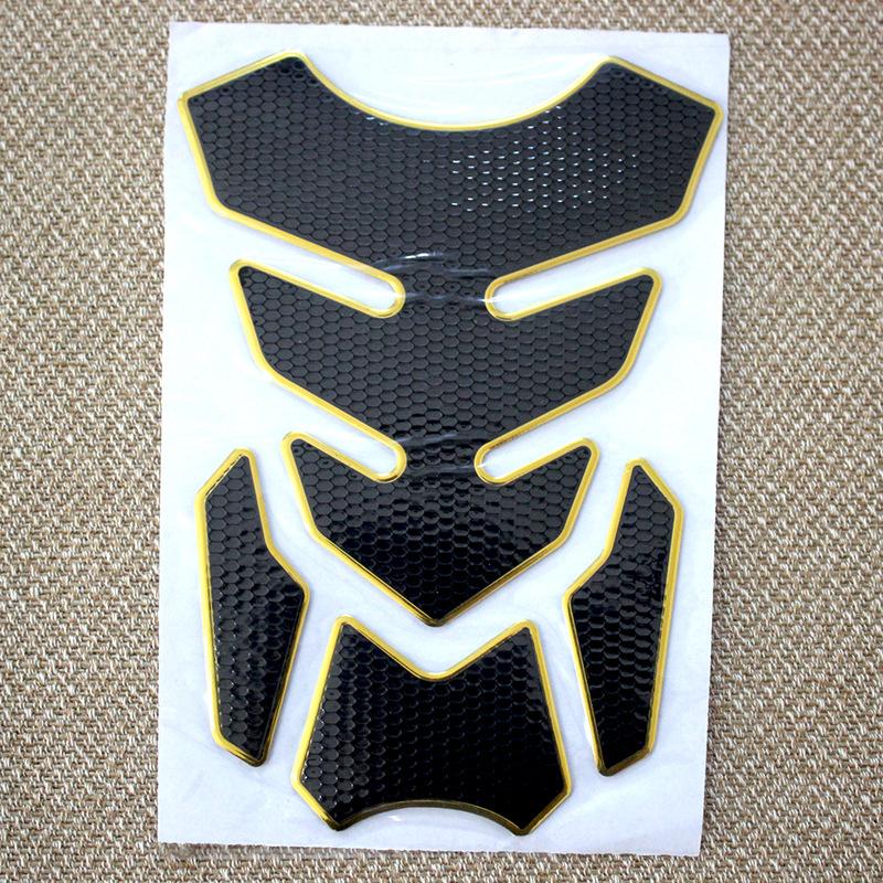 3D Tank Pad Stickers Oil Gas Protector Cover Decoration Motorcycle Accessories For Honda Yamaha Tankpad Fishbone Universal Fit