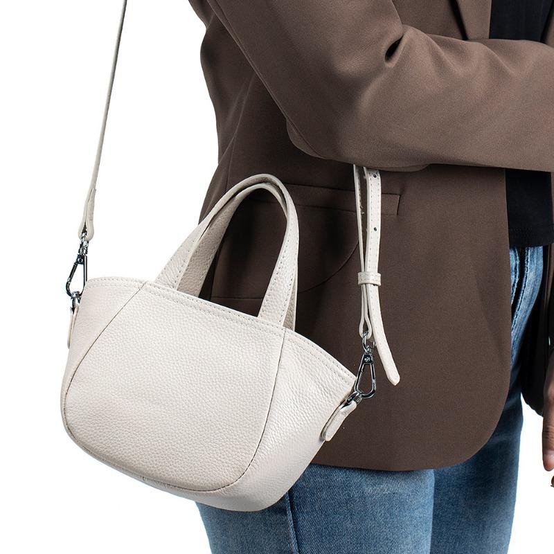 Literary Crossbody Bag Women's Leather Fashion Women's Bag All-in-one Shoulder Bag Large Capacity Senior Sense Hand Shell Bag