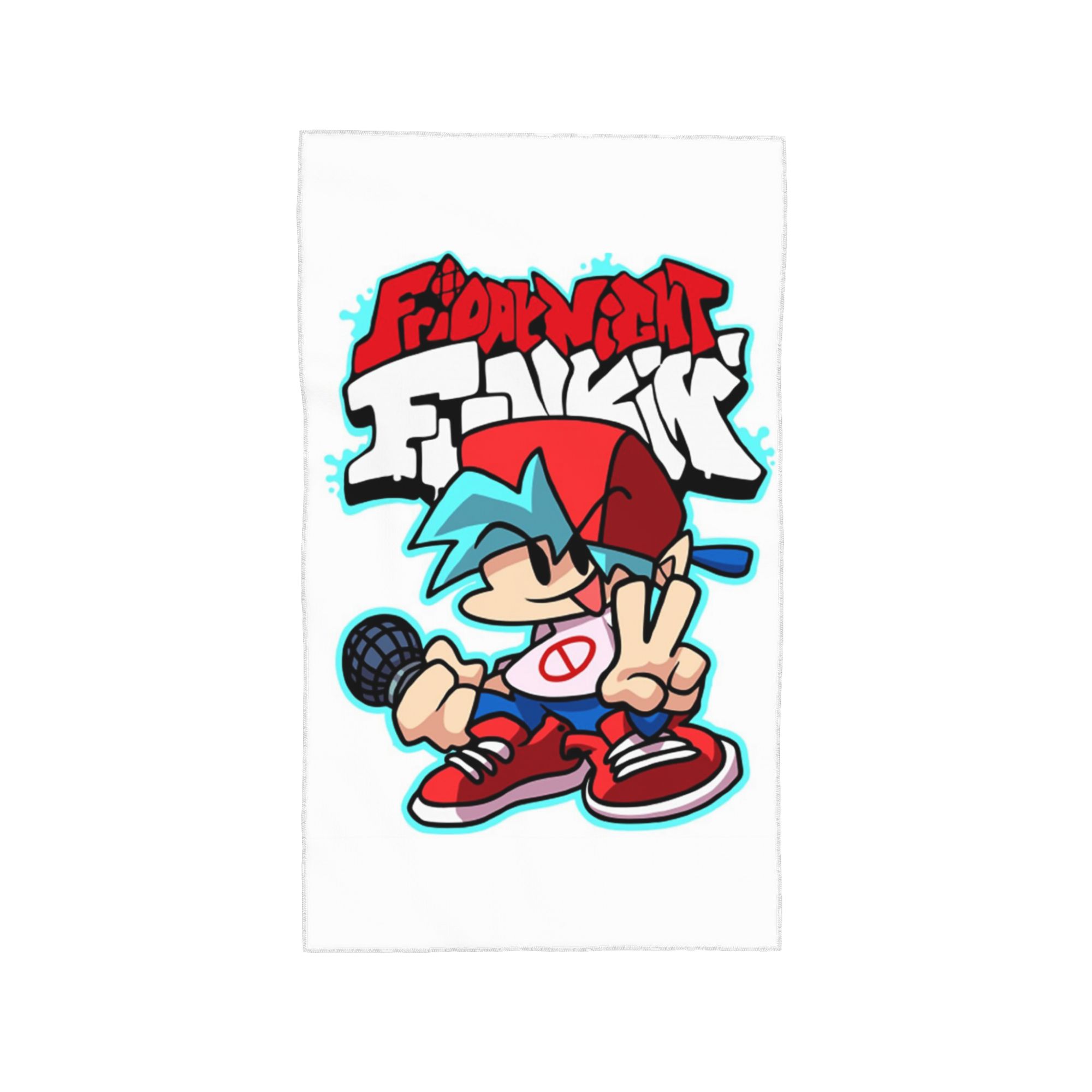 

Friday Night Funkin Soft Face Towel Quick Dry Pool Bath Cotton Towels Absorbent W40*H60(CM)