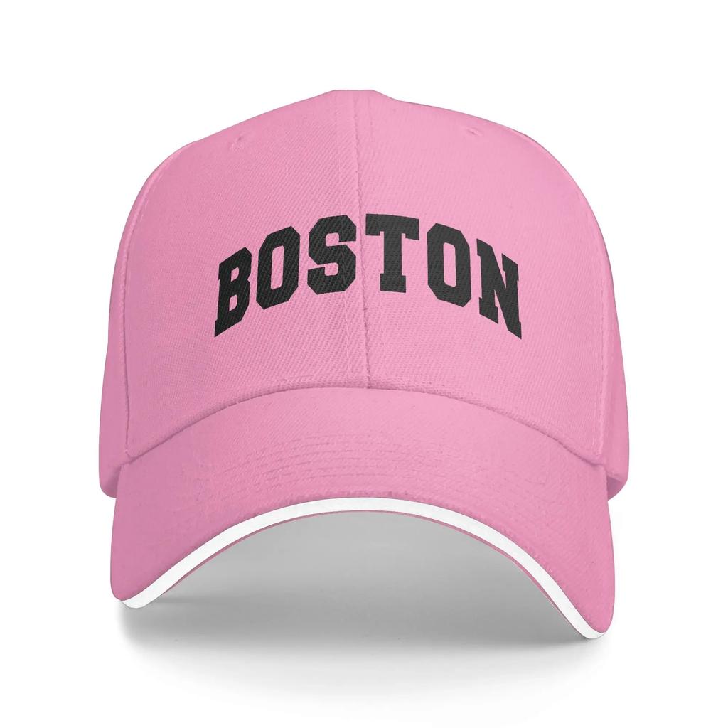 Boston Black Baseball Cap Couple Women Print Trucker Hat Summer Trendy Hunting Camping Dropshipping Snapback Cap