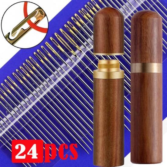 

12/24 шт. Слепые иглы Игла из нержавеющей стали с большим отверстием для шитья домашних игл для бисероплетения и; Шнур