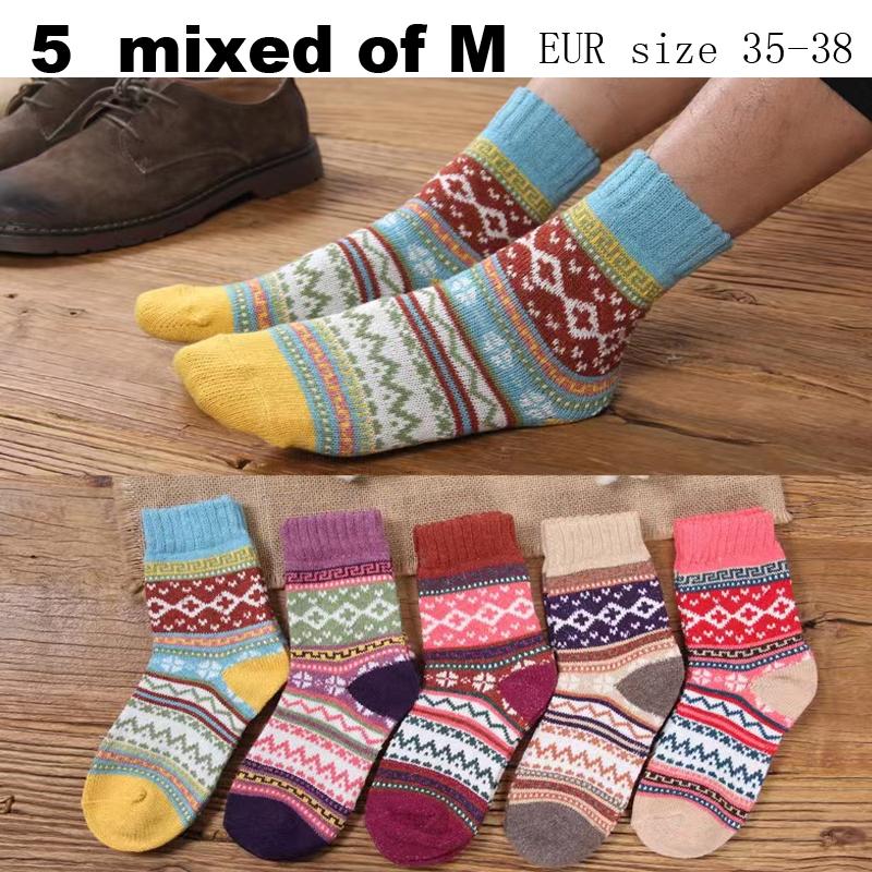 10 STÜCKE=5 Paare Herbst Winter Neu Herren Verdicken Warm Harajuku Retro Mode Lässig Wolle Hohe Qualität Baumwolle Socken Schneesocke