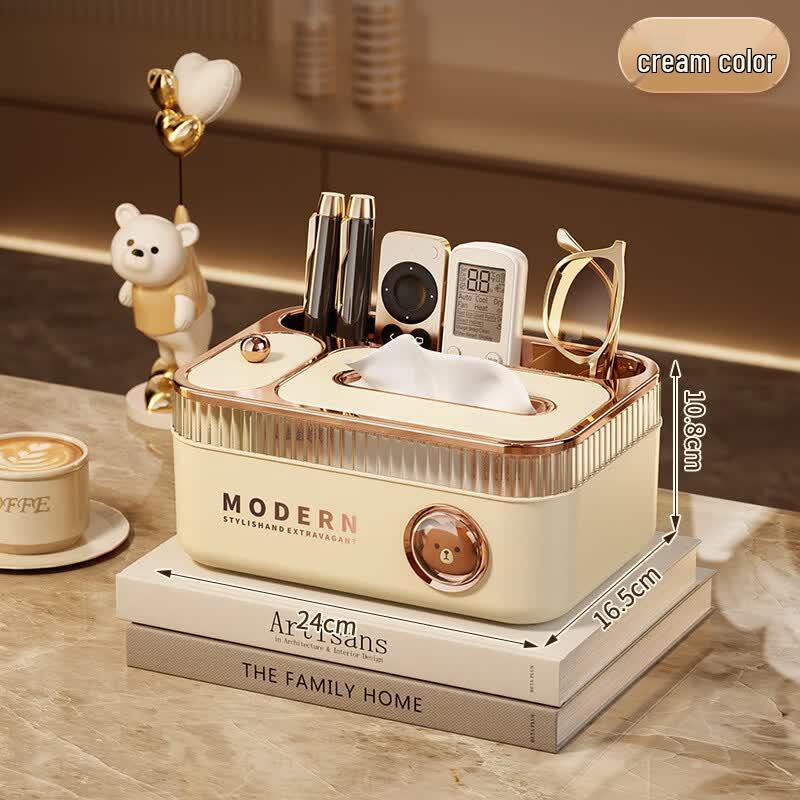 SEFASHYOH Spring Tissue Box & Toothpick Holder