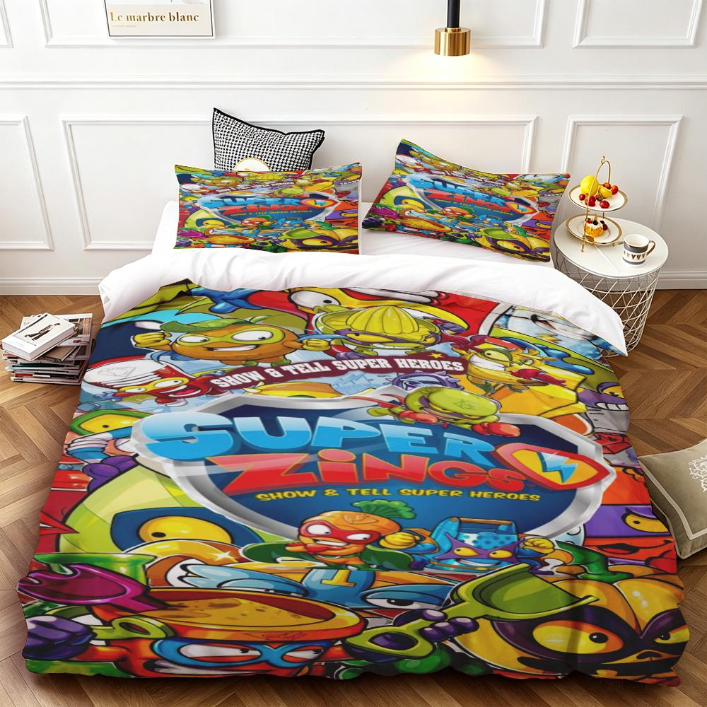 Cartoon Sprunki Duvet Cover Set Sprunki Bedding Set Comforter Cover Skin-friendly and Breathable Bedroom Single/twin