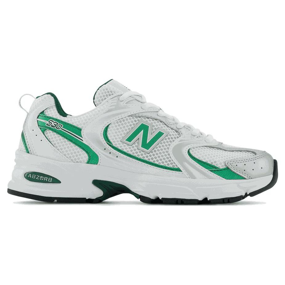 New Balance 530 White Nightwatch Green Unisex Sneakers MR530ENG