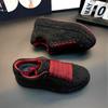 Luxury Designer Men's and Women's Red and Black Rhinestone Thick-soled Shoes, Casual Flat Shoes, Moser Shoes, Men's Sports Shoes