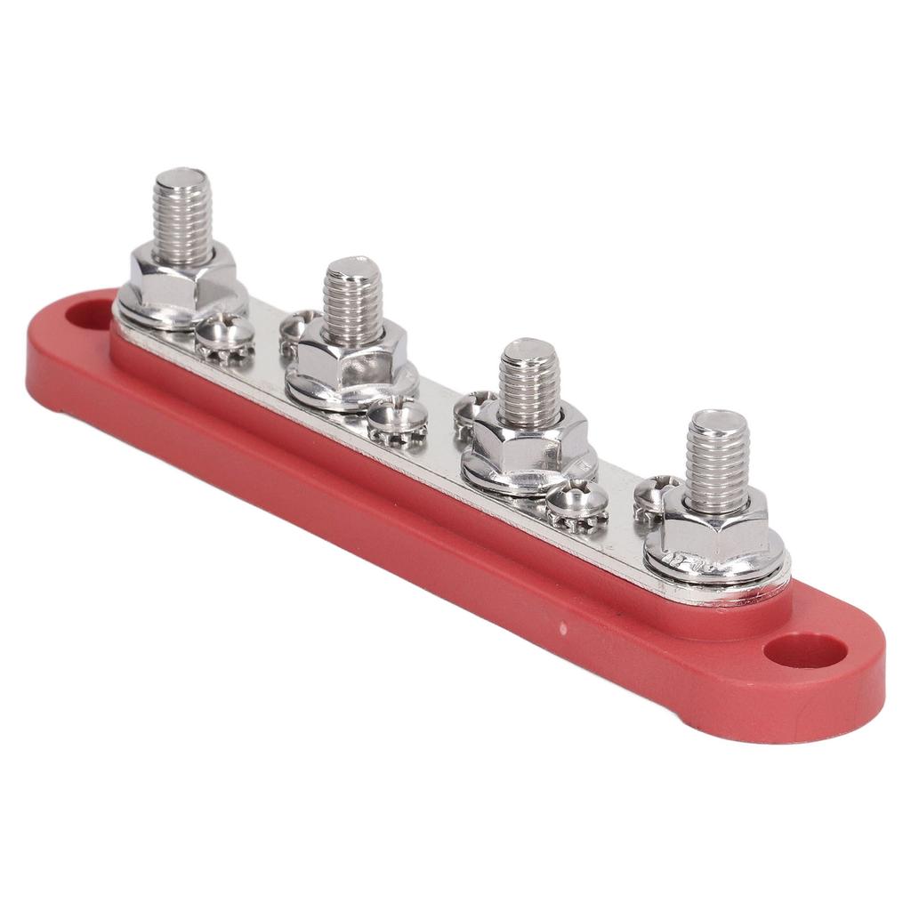 150A 10-fach Sammelschiene mit Staubabdeckung 6xM8 Schraubbolzen Klemmenblock für Auto Marine Solarsystem 12V‑48V