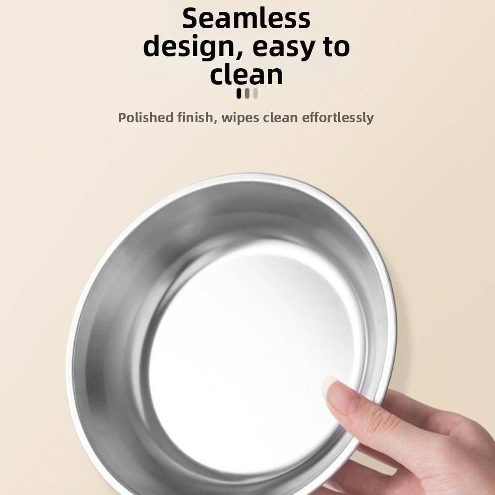 Breitmundige Edelstahl-Hundenapf Anti-Rutsch-Silikonboden Katzenfutter Näpfe Stapelbar Kippsicher Hundefutter Schale Mehrere Haustiere