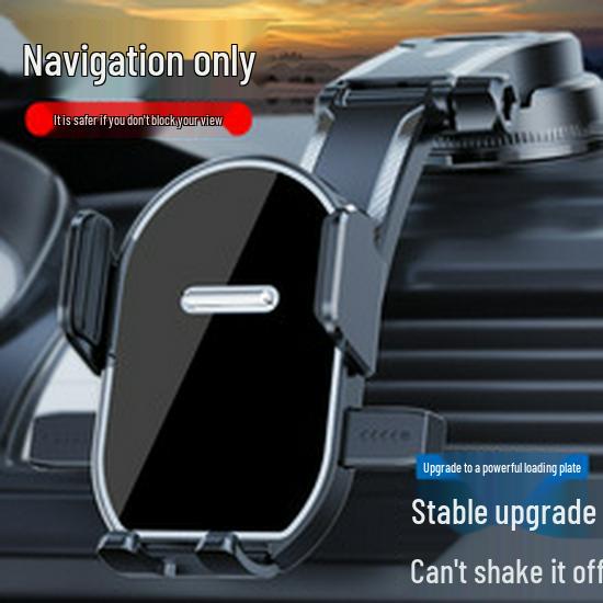 Car Phone Holder with Auto Lock, Suction Cup, Rotating & Adjustable Design for Windshield Navigation and Built-in Air Freshener