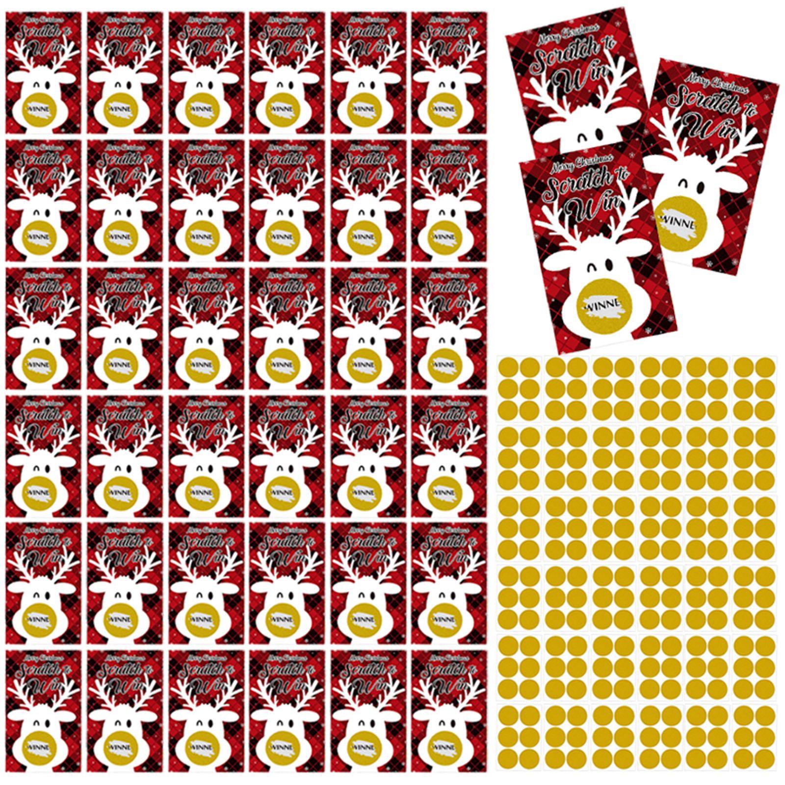 

Christmas Cards, Christmas Party Games, 36-piece Set, Christmas Scratch Cards Are Suitable For Christmas Party Games. One Size красный