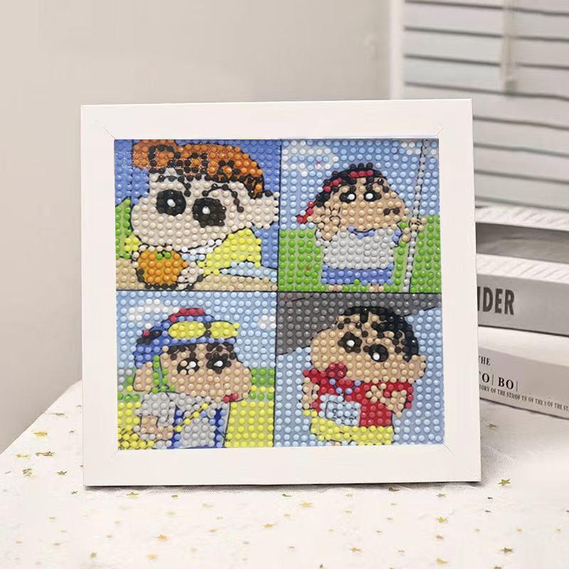 High-End Diamond Painting Diy Van Gogh Starry Sky Cat Creative Handmade Toy Table Decoration Diamond Painting With Frame