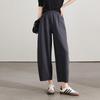SOFSIL Women's Elastic Waist Casual Cropped Harem Pants