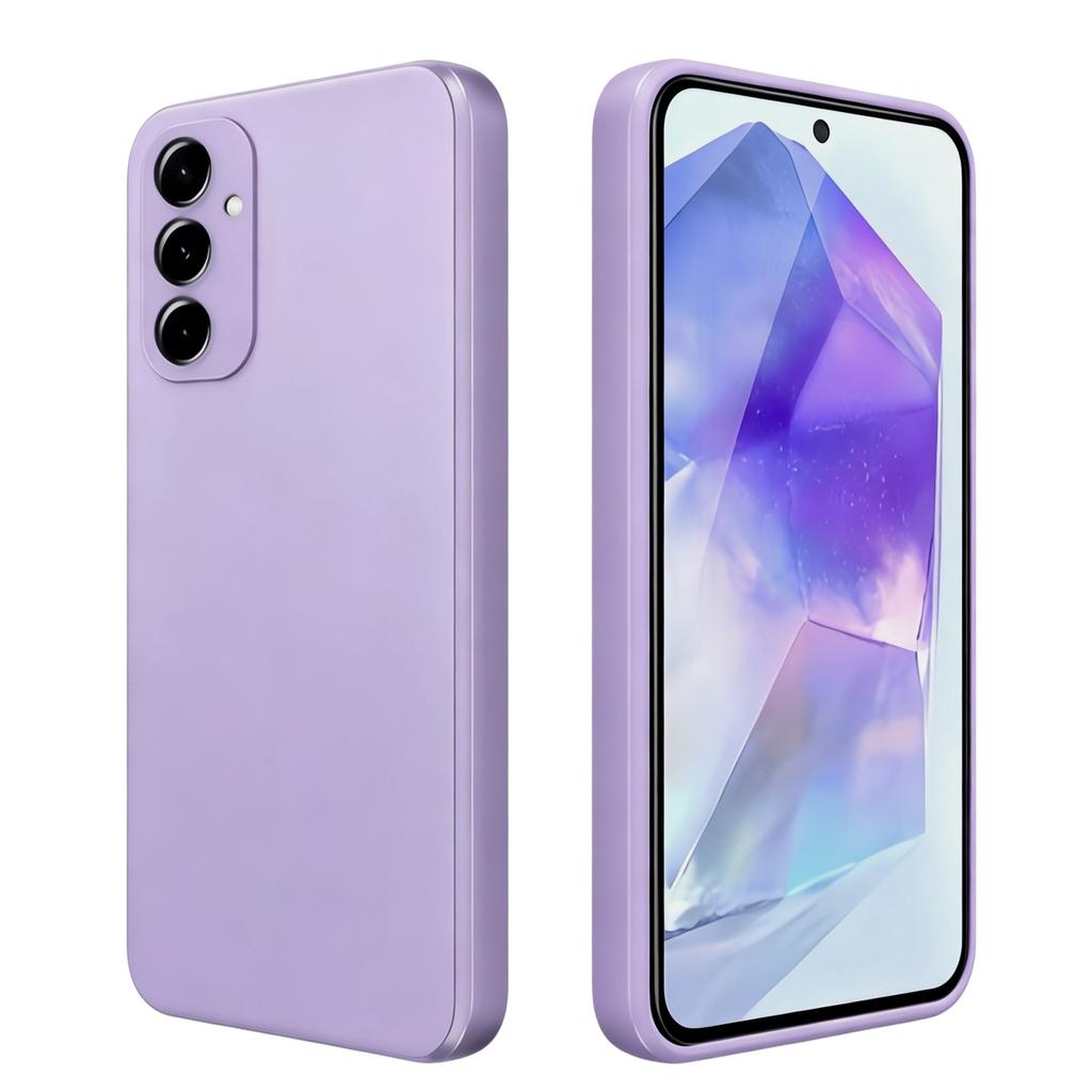 Noble Fashion Solid Colour Shockproof Protective Liquid Silicone Case For Samsung Galaxy A55