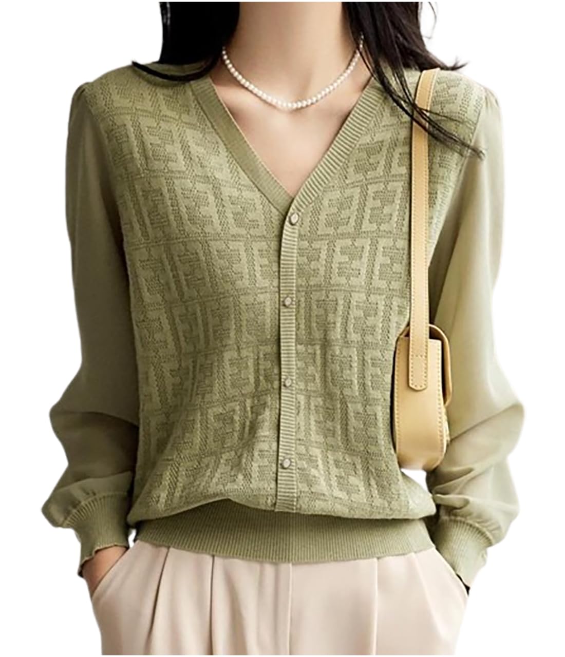 

Chunacchi knit sheer pullover top with text and perfect for and This knit top features decorative buttons for a sophisticated Perfect for or everyday