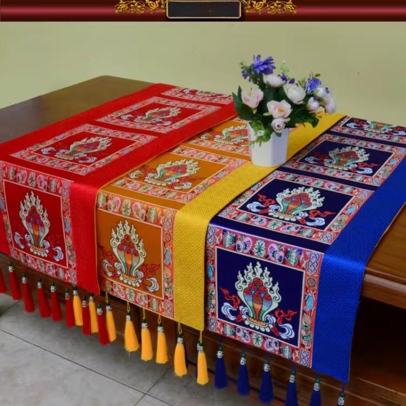 Tibetan-style Table MATS Zen-inspired Dining Tables Coffee Tables TV Cabinets Long Table Flags/classical Home Fabric Decorations