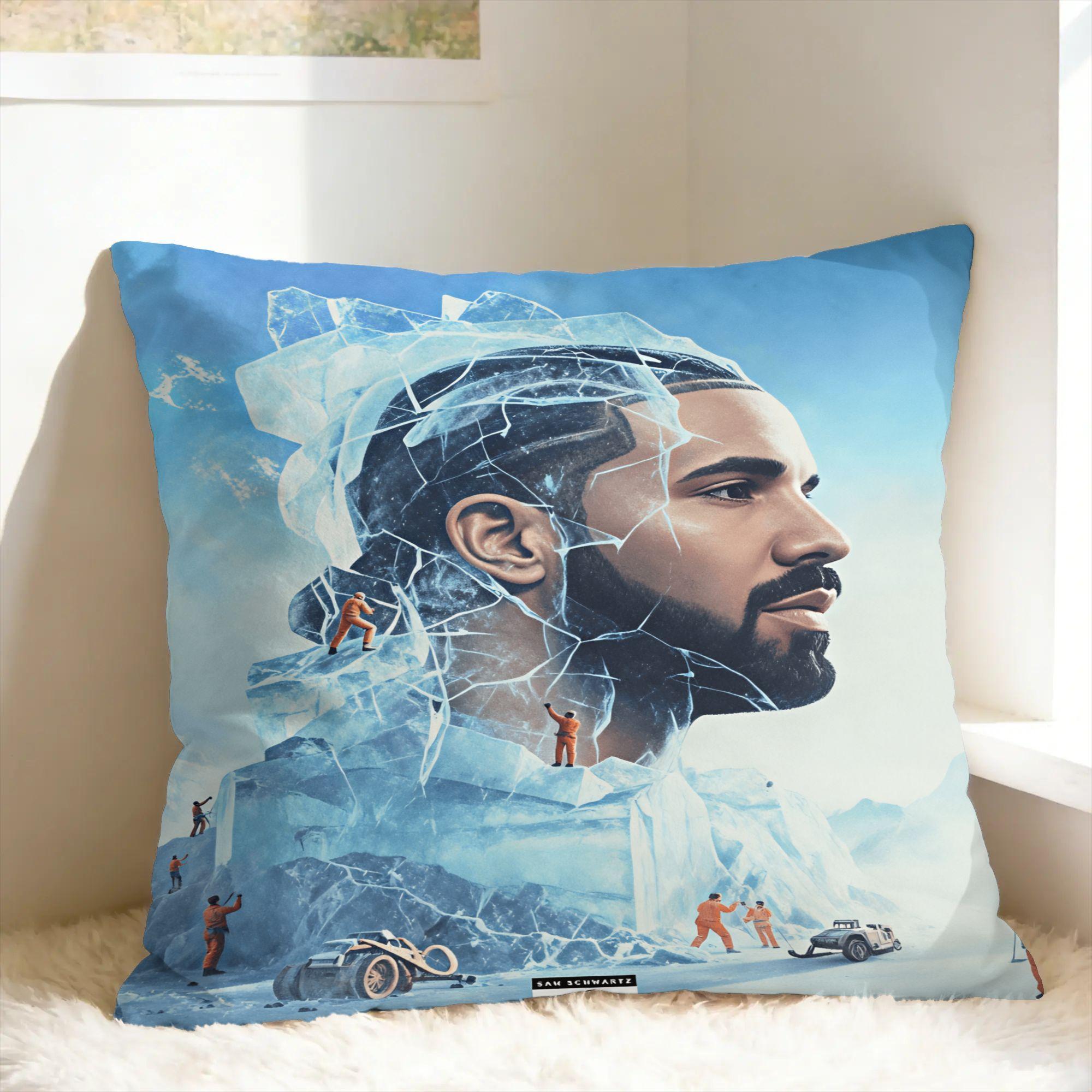 Fine Glasses Unisex Iceman D-Drake Album Pillow Case Custom Pillow Cover Vintage Cushion Cover For Sofa Car Home Decor